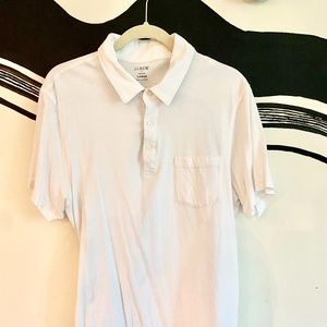 Men’s Jcrew White Polo